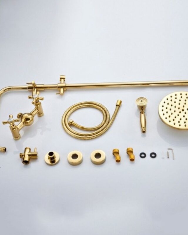 Rene Houtman Opbouw douche nostalgisch - Goud