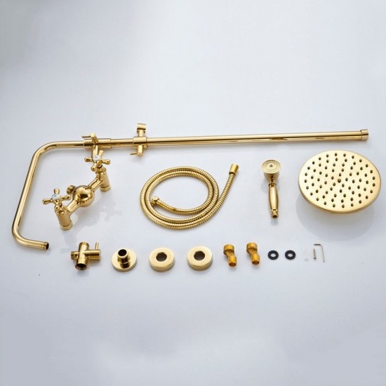 Rene Houtman Opbouw douche nostalgisch - Goud
