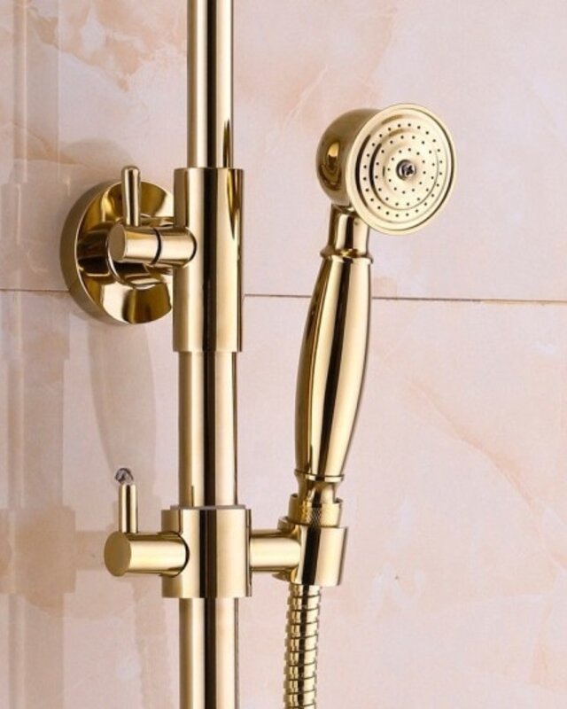 Rene Houtman Opbouw douche nostalgisch - Goud