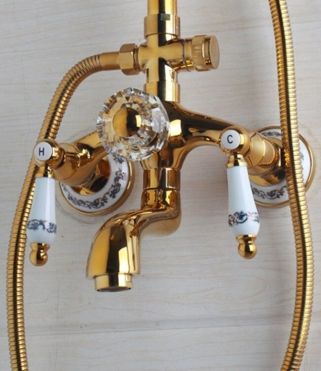 Rene Houtman Opbouw douche set - Goud