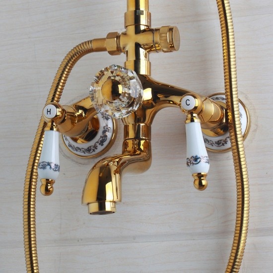 Rene Houtman Opbouw douche set - Goud