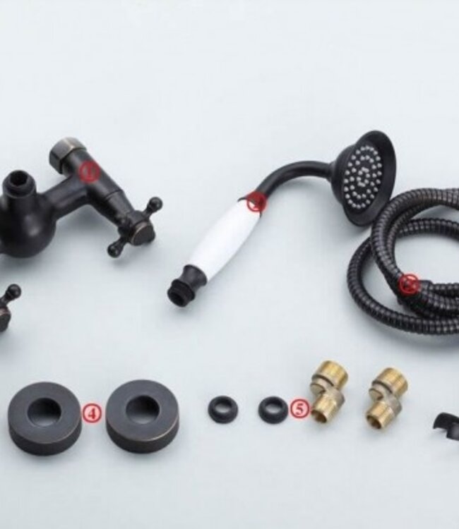 Rene Houtman Nostalgische Olie Brons Douchekraan