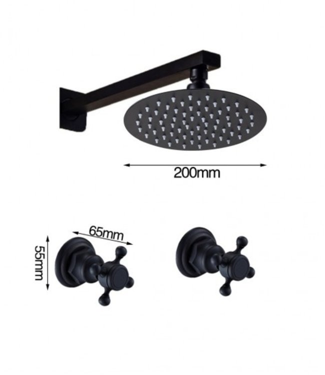 Rene Houtman Inbouw Douche-set Olie Brons