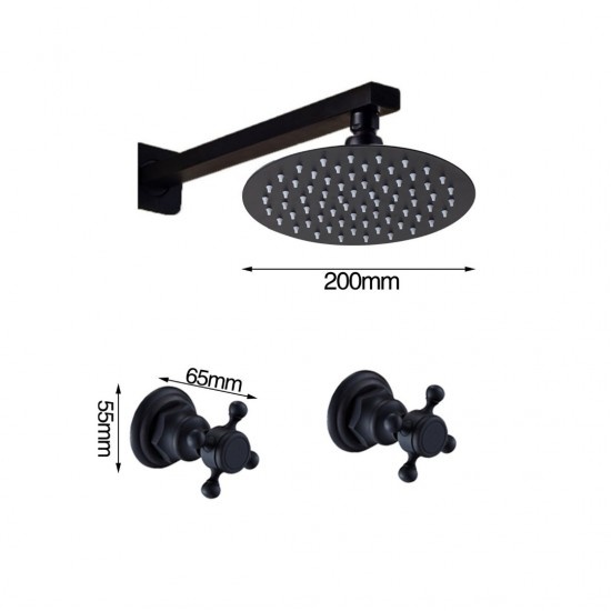 Rene Houtman Inbouw Douche-set Olie Brons