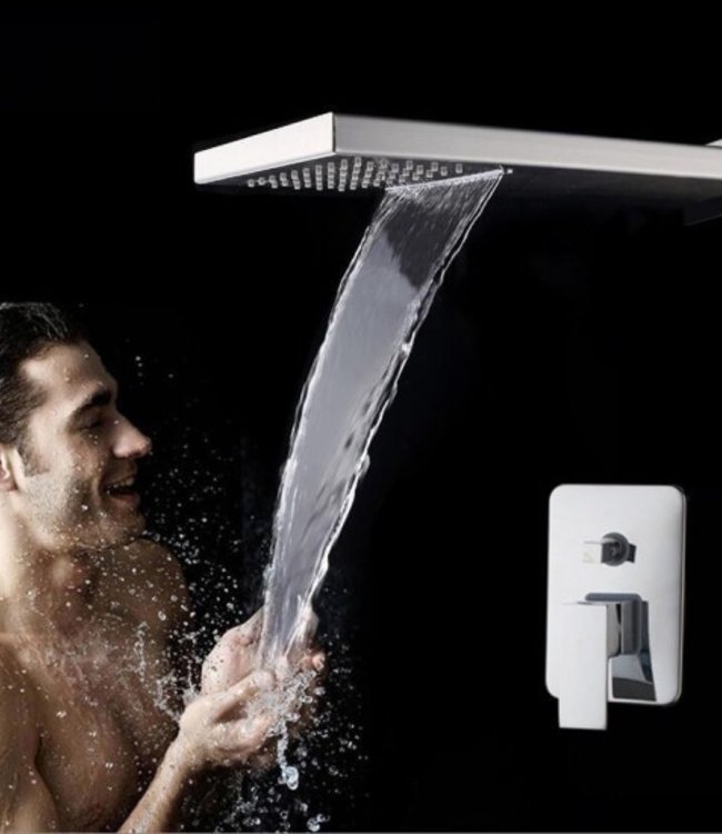 Rene Houtman Regendouche met Waterval-functie - Chroom Afgewerkt