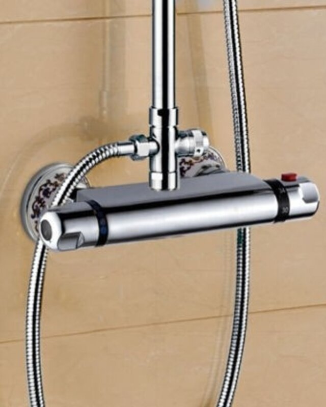 Rene Houtman Thermostatische Nostalgische Chroom Doucheset