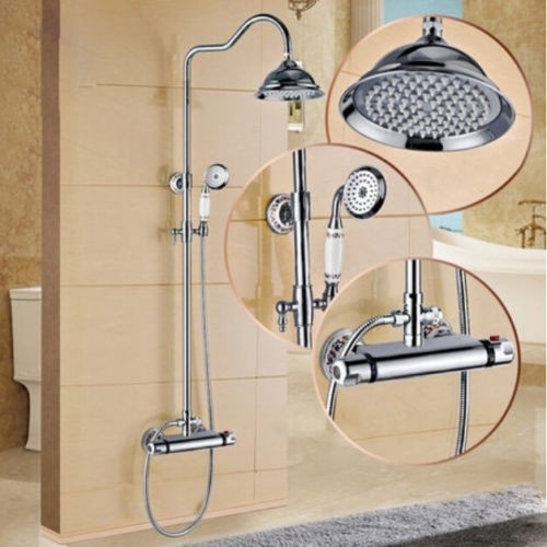 Rene Houtman Thermostatische Nostalgische Chroom Doucheset
