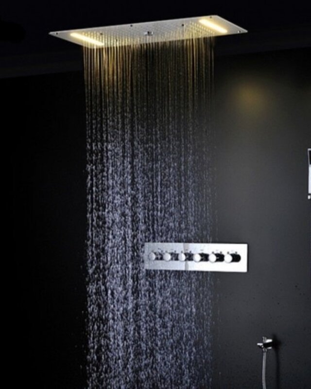 Rene Houtman Luxe Waterval LED Stortdouche Combinatie