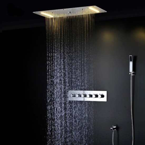 Rene Houtman Luxe Waterval LED Stortdouche Combinatie