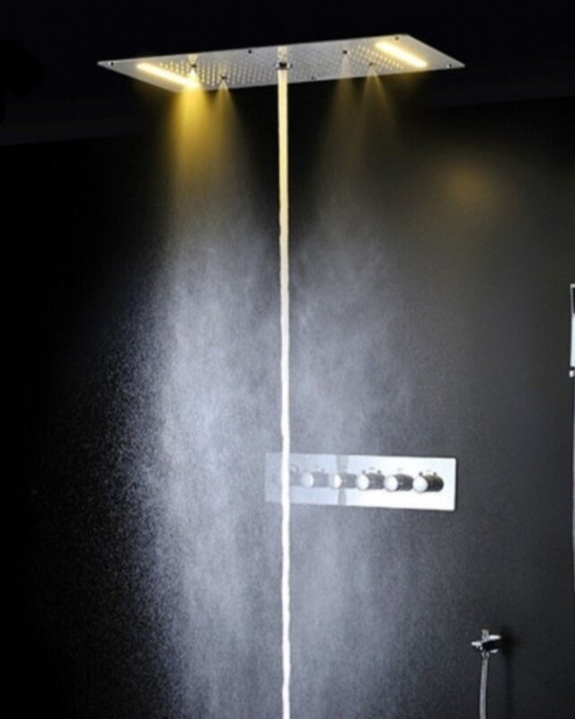 Rene Houtman Luxe Waterval LED Stortdouche Combinatie