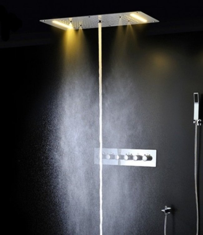 Rene Houtman Luxe Waterval LED Stortdouche Combinatie