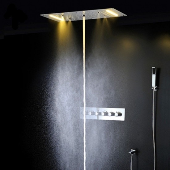 Rene Houtman Luxe Waterval LED Stortdouche Combinatie
