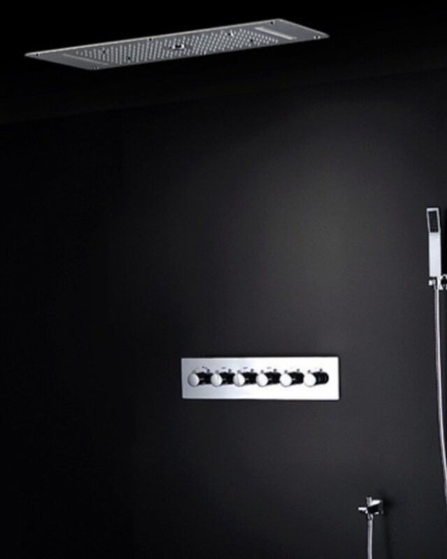 Rene Houtman Luxe Waterval LED Stortdouche Combinatie