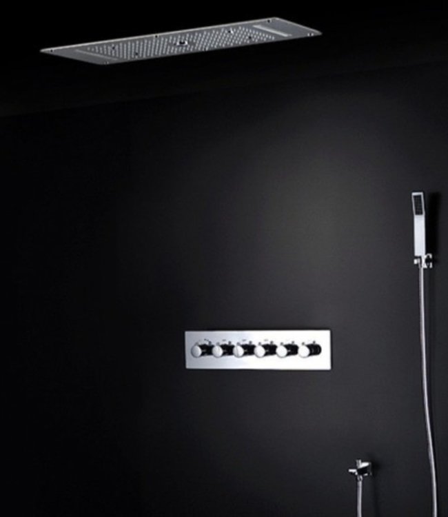 Rene Houtman Luxe Waterval LED Stortdouche Combinatie