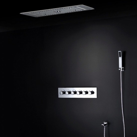 Rene Houtman Luxe Waterval LED Stortdouche Combinatie