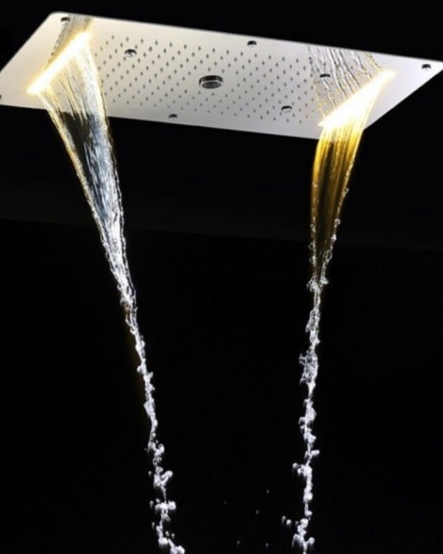 Rene Houtman Luxe Waterval LED Stortdouche Combinatie