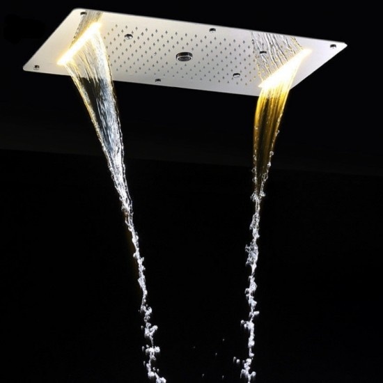 Rene Houtman Luxe Waterval LED Stortdouche Combinatie