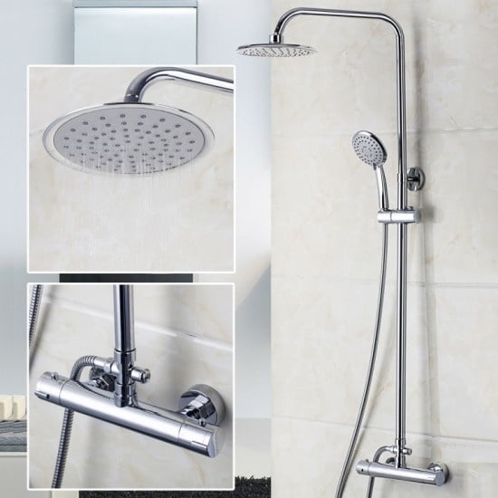 Rene Houtman Thermostatische Chroom Douche-set incl. Handdouche