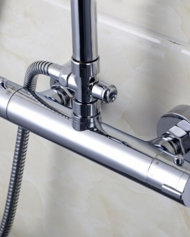 Rene Houtman Thermostatische Chroom Douche-set incl. Handdouche