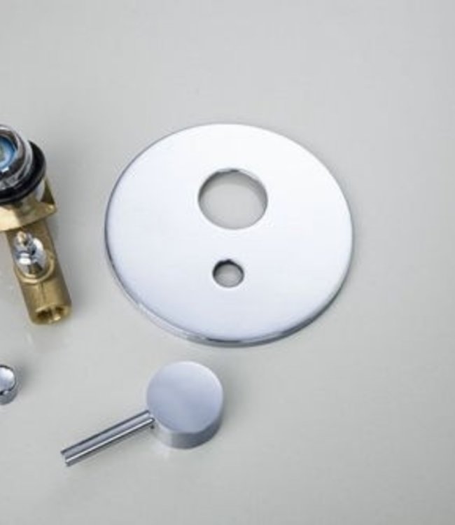 Rene Houtman Chroom Inbouw Douche-set met Plafond Bevestiging