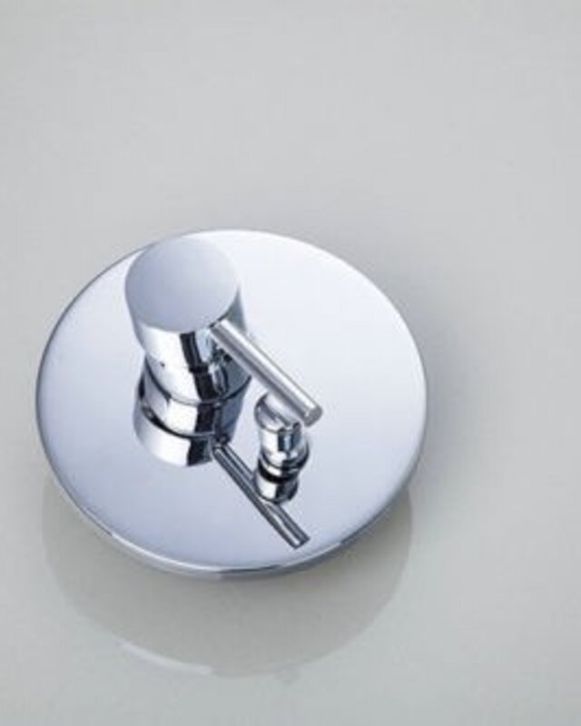 Rene Houtman Chroom Inbouw Douche-set met Plafond Bevestiging