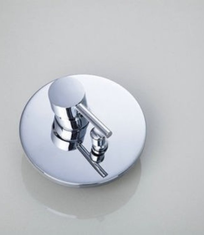 Rene Houtman Chroom Inbouw Douche-set met Plafond Bevestiging