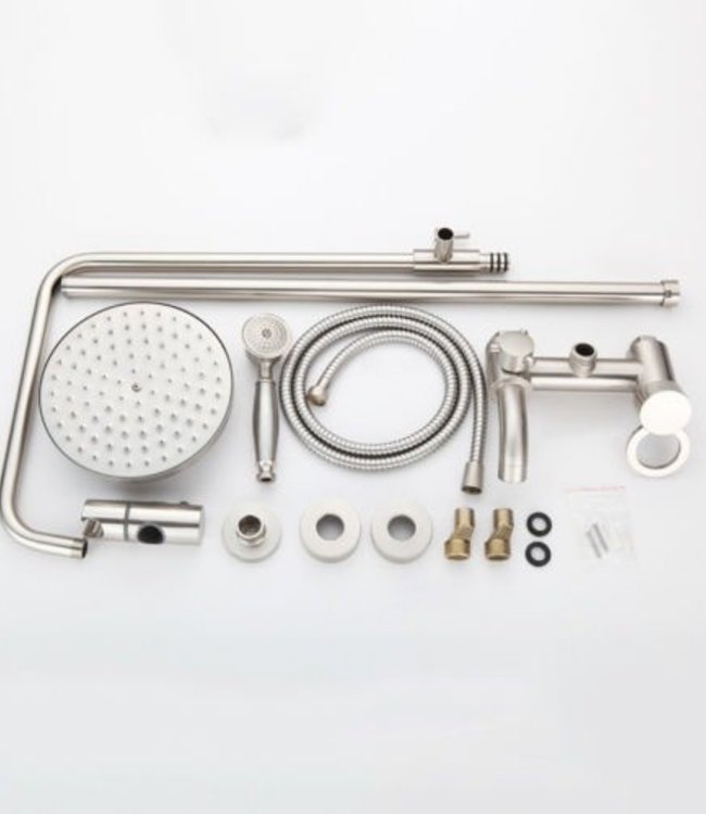 Rene Houtman Opbouw Doucheset met Kraan en Douchekop - 20 CM