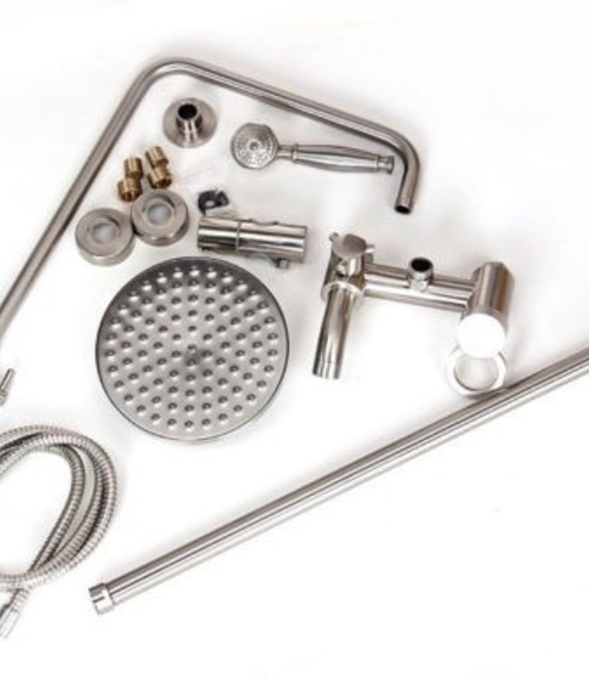 Rene Houtman Opbouw Doucheset met Kraan en Douchekop - 20 CM