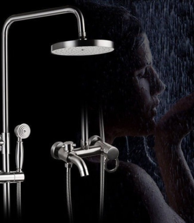 Rene Houtman Opbouw Doucheset met Kraan en Douchekop - 20 CM