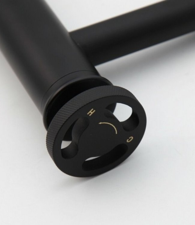 Rene Houtman Zwarte Industriële Mengkraan - Wastafel