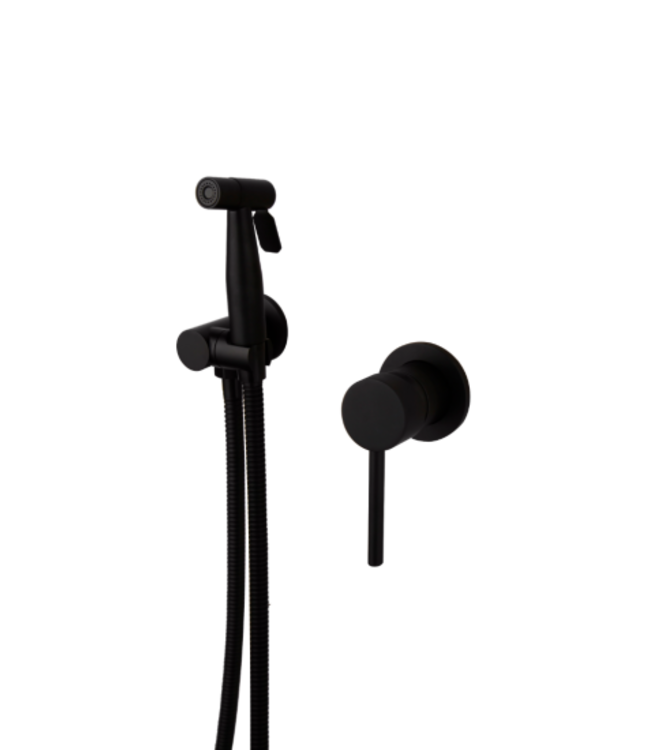 Rene Houtman Zwarte Bidetkraan met Handsproeier