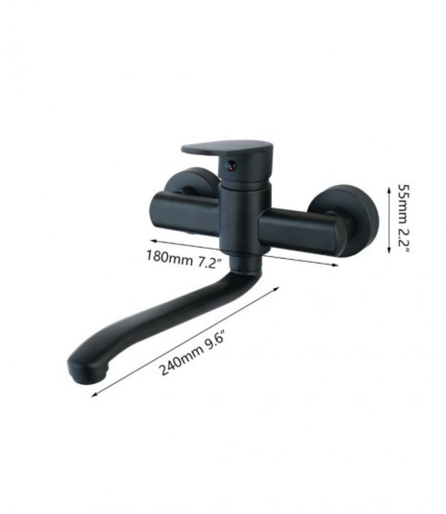 Rene Houtman Zwarte Mengkraan met Draaibare Uitloop