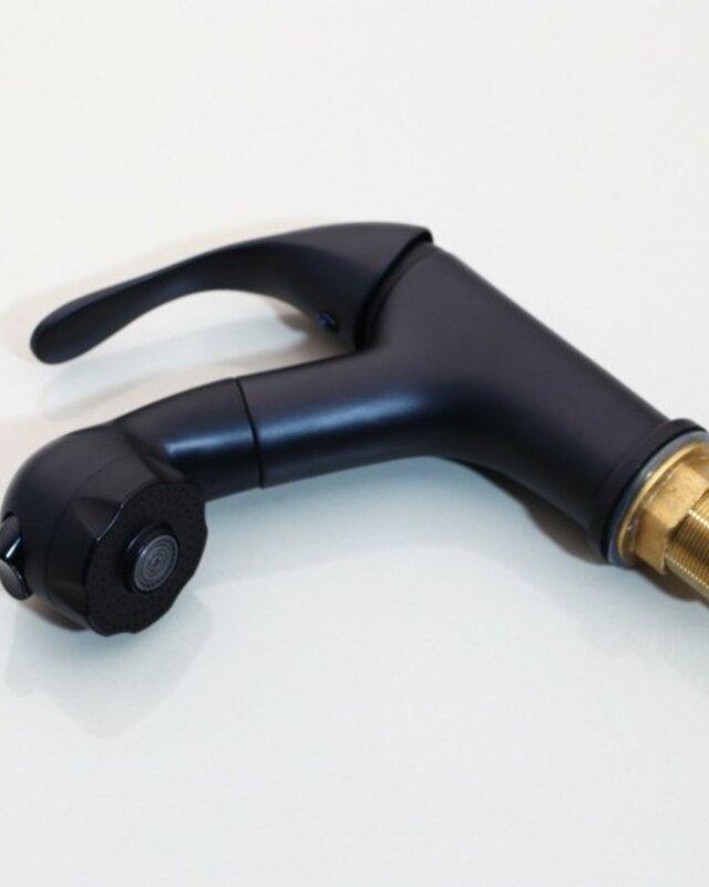 Rene Houtman Zwarte Mengkraan met Uittrekbare kop
