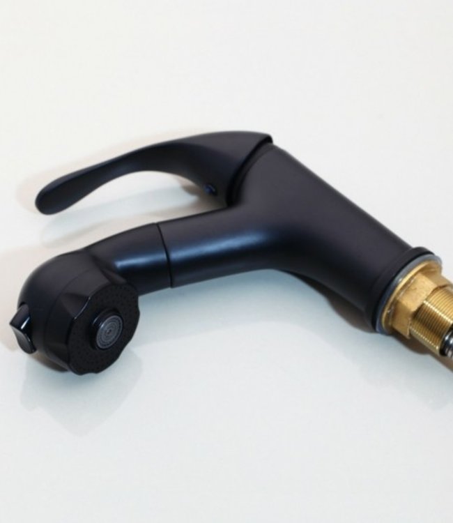 Rene Houtman Zwarte Mengkraan met Uittrekbare kop