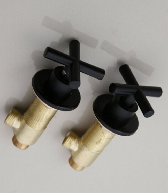 Rene Houtman 3-gats Zwarte Opbouwkraan