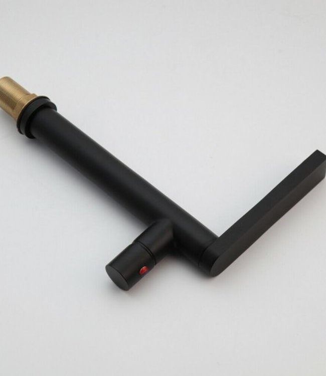 Rene Houtman Moderne Hoge Zwarte Wastafelkraan