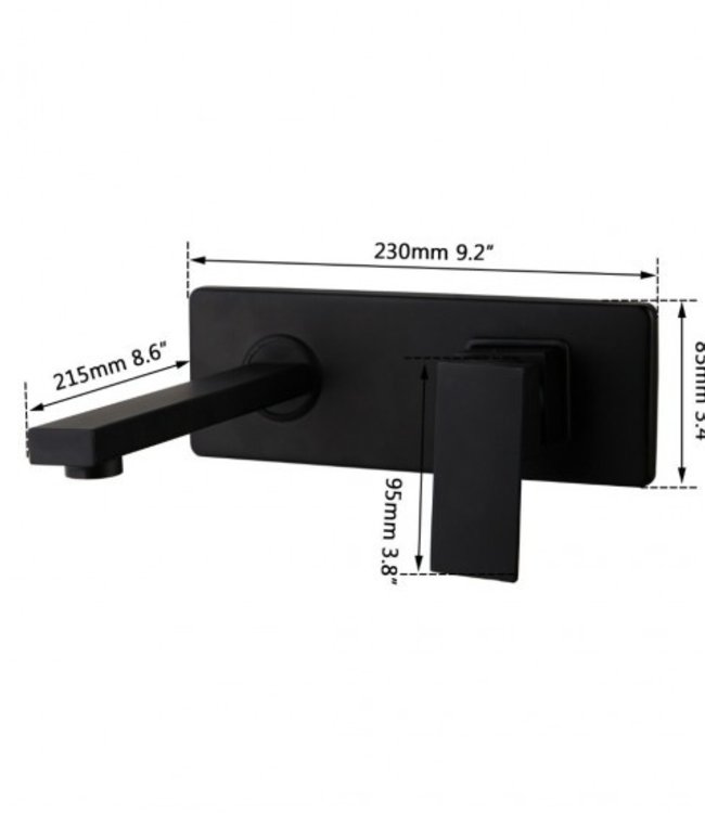 Rene Houtman Inbouw kraan - Zwart