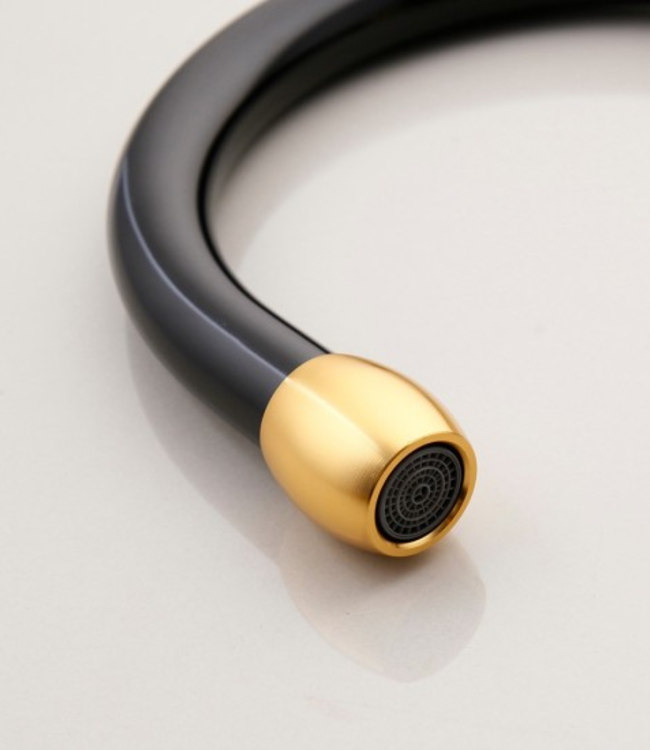 Rene Houtman Keukenkraan - Zwart/Goud