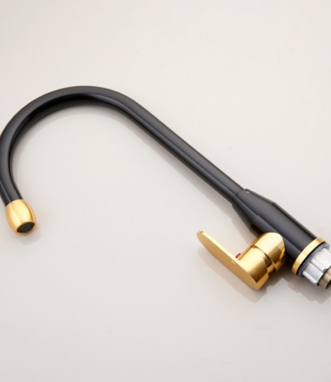 Rene Houtman Keukenkraan - Zwart/Goud