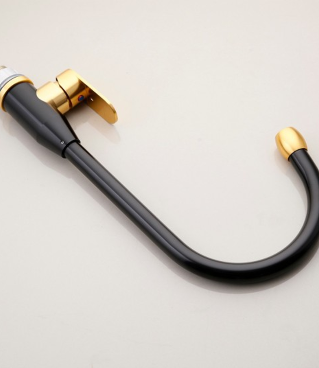 Rene Houtman Keukenkraan - Zwart/Goud