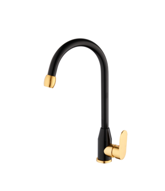 Rene Houtman Keukenkraan - Zwart/Goud