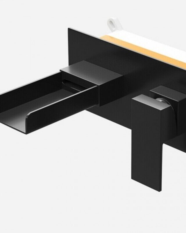 Rene Houtman Luxe Zwarte Inbouw Waterval Kraan