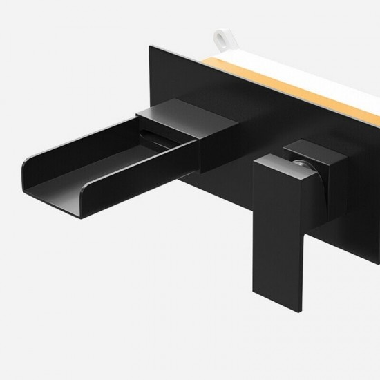 Rene Houtman Luxe Zwarte Inbouw Waterval Kraan