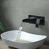 Luxe Zwarte Inbouw Waterval Kraan