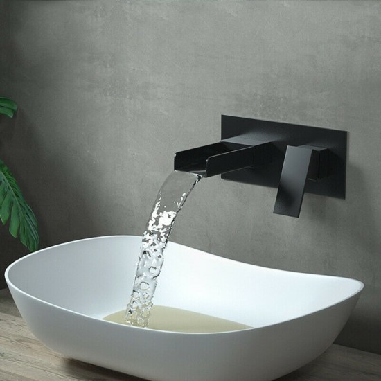 Rene Houtman Luxe Zwarte Inbouw Waterval Kraan