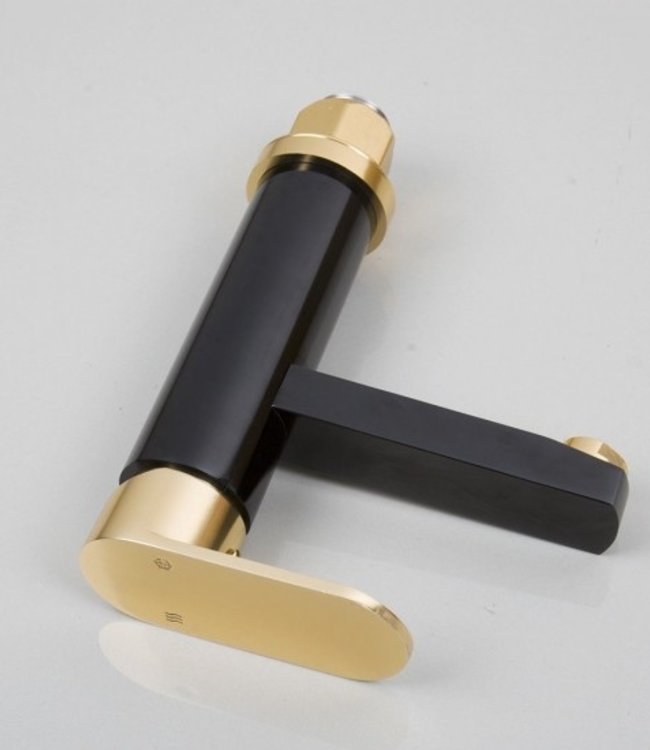 Rene Houtman Zwart Gouden Wastafelkraan