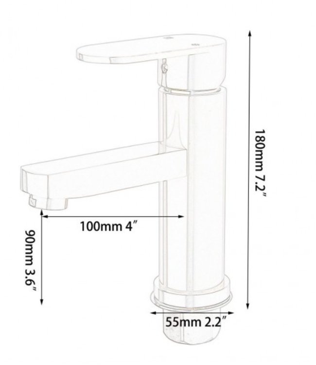 Rene Houtman Zwart Gouden Wastafelkraan