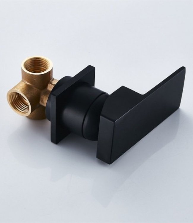 Rene Houtman Mat Zwarte Inbouw Waterval Kraan