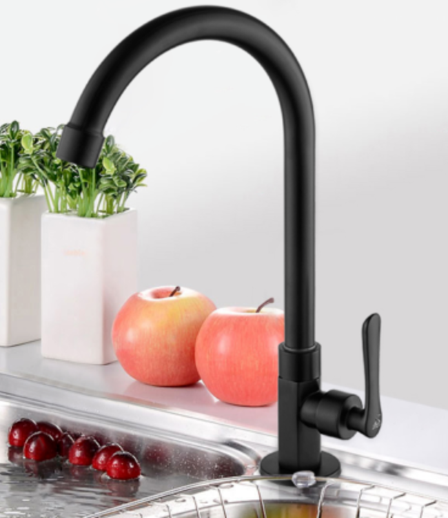 Rene Houtman Mat Zwarte Koud Water Kraan