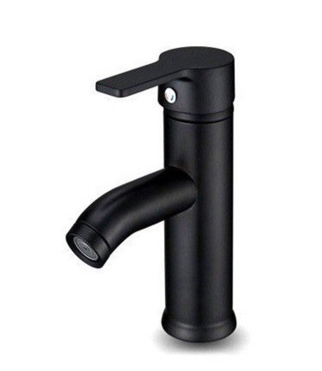 Rene Houtman Mat Zwarte Wastafelkraan